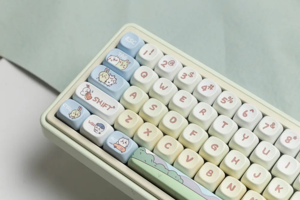 144 Keys Xiaoba Keycaps PBT Keycaps Five-sided Sublimation MOA Profile Keycaps For MX Switch Gaming Mechanical Keyboard Keycap