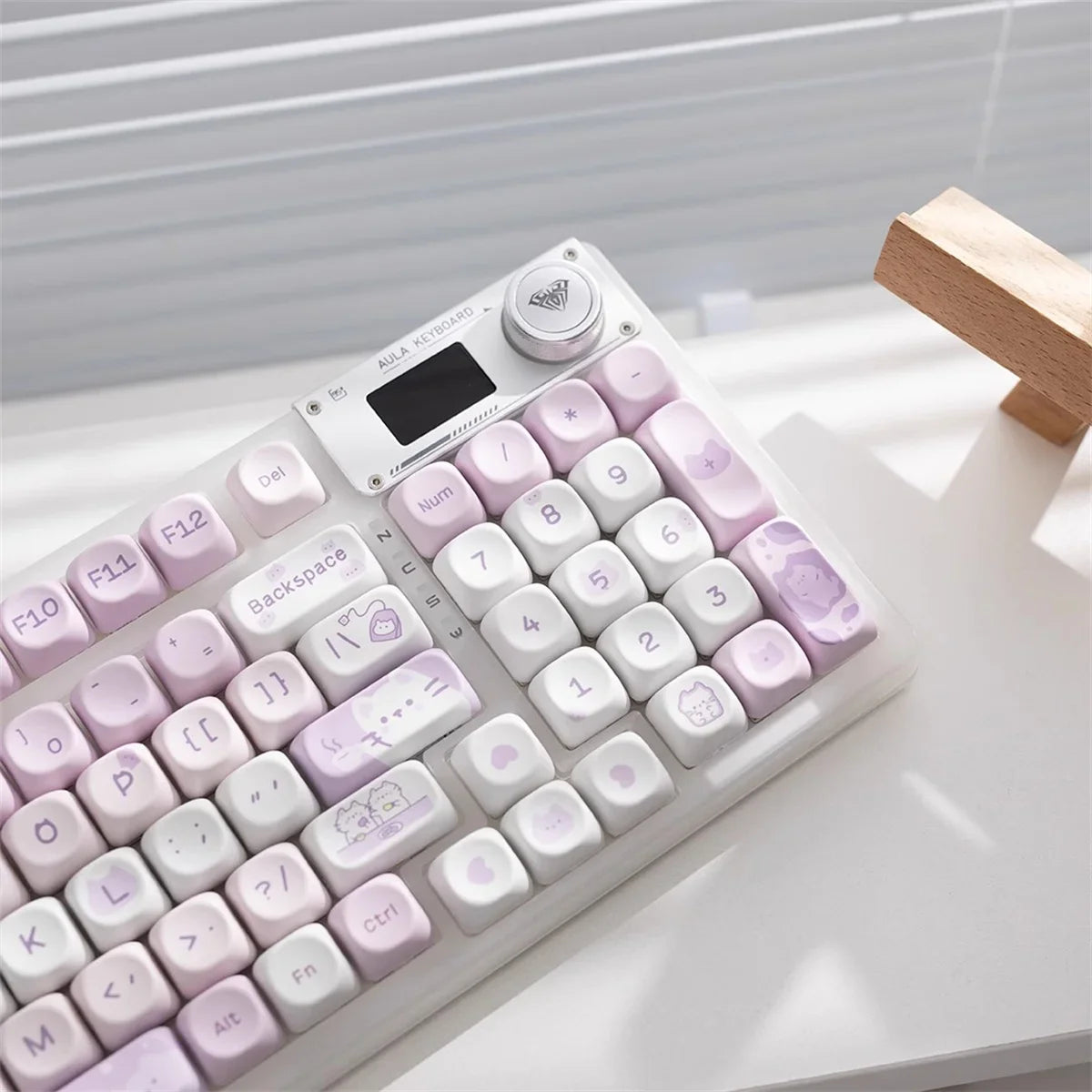 95/132 Keys Cartoon Keycaps PBT Hakimi Dog Cats Keycap MOA Profile Dye-Subbed Keycap For Mechanical Keyboard Key caps Girls Gift