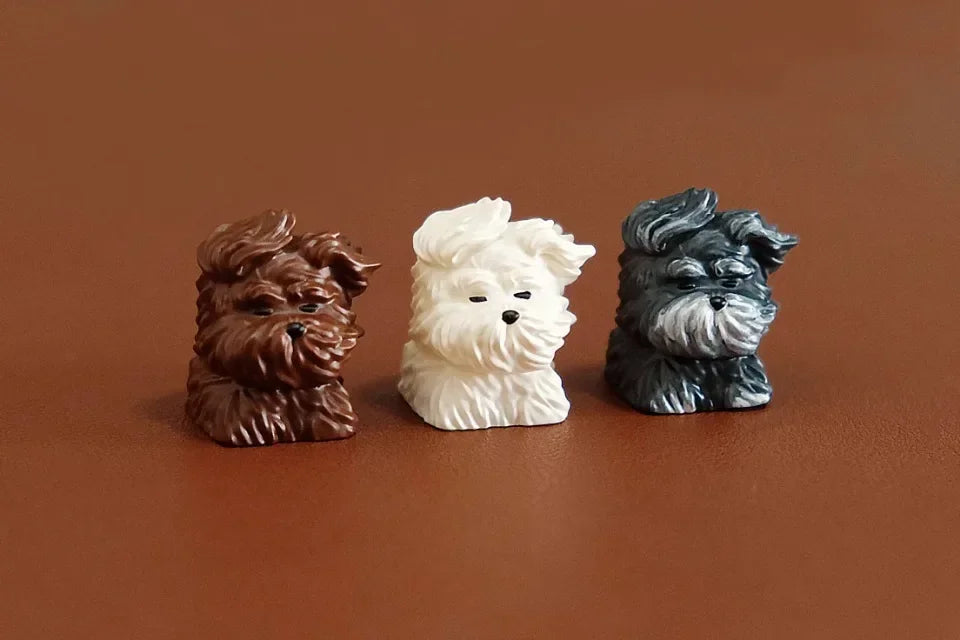 Wind Blown Puppy Customized Key Caps Cute Animal Resin Keycap MX Switch Keycaps for Mechanical Keyboard Caps PC Accessories Gift