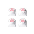 4PCS Cute Cartoon Silicone Cat Paw Keycap DIY Handmade Personalized Mechanical Keyboard Dedicated PBT Keycap