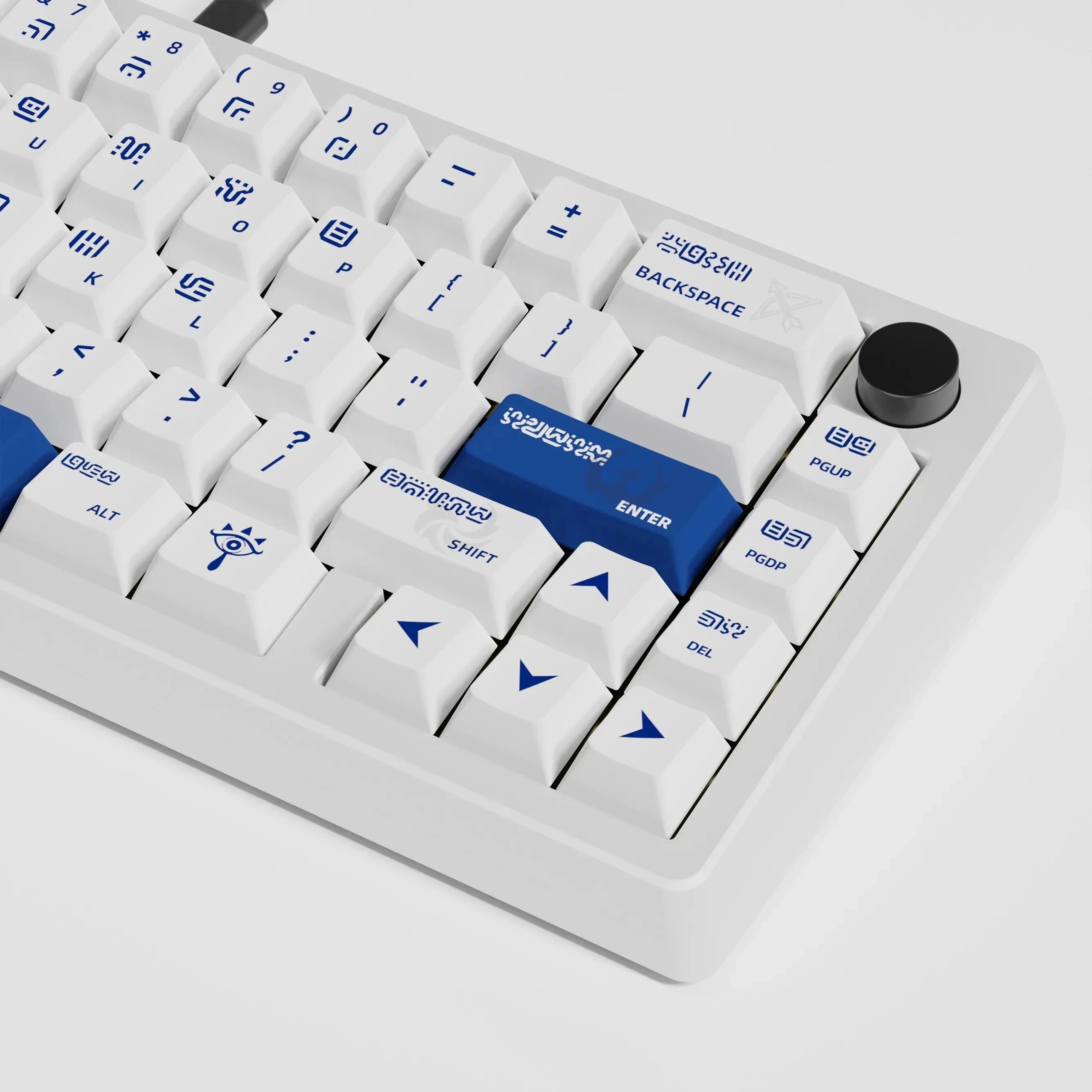 125 Keys/set Sheikah Keycaps PBT Dye Lightproof Key Caps Cherry Profile 68 75 87 98 Layout Custom Keyboard Keycap For Zelda Game
