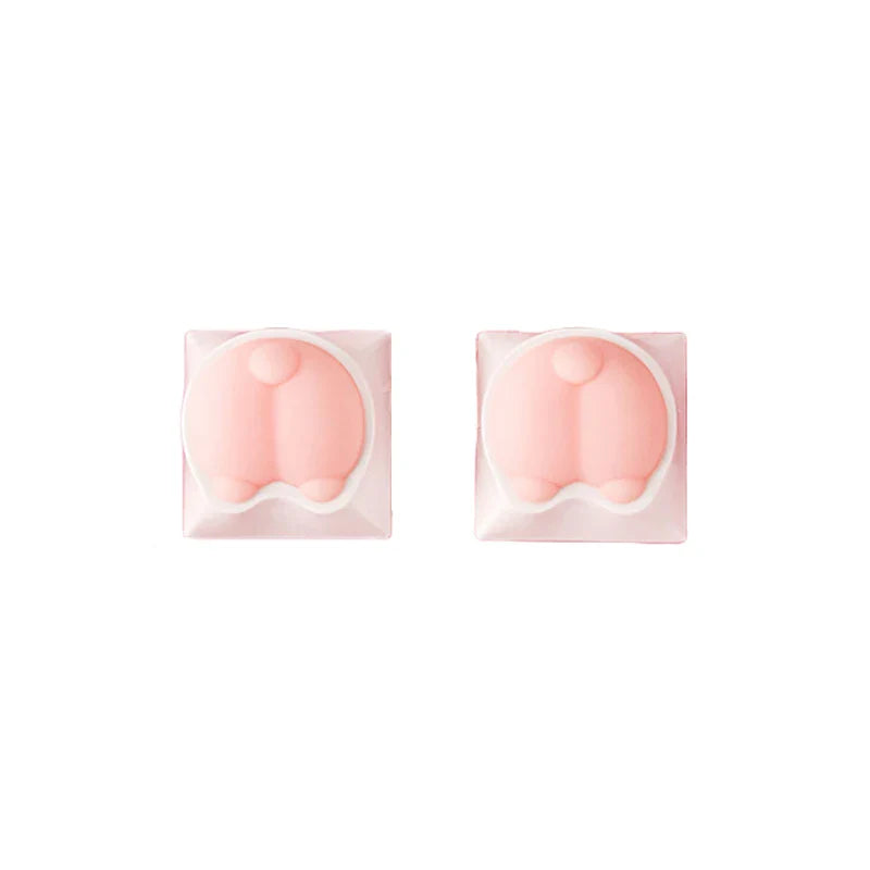 1pc Cute Cat Paw Keycaps For Mechanical Keyboard Cherry MX Switch DIY Custom Key Cap Soft Silicone Keycup Artisan Pink Color