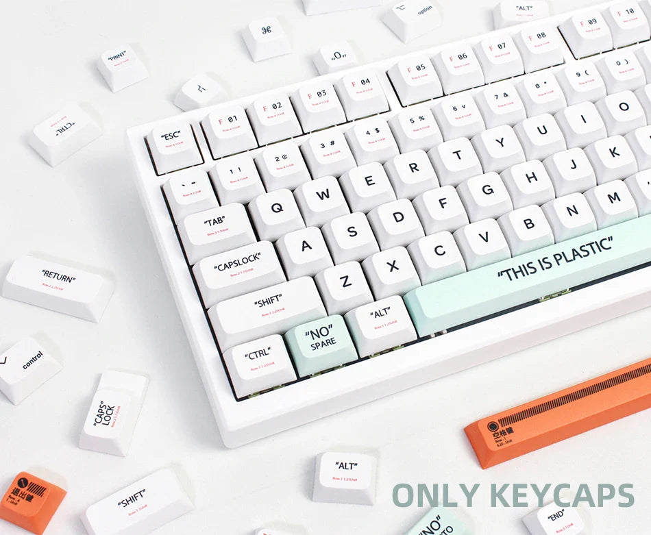 141 Keys XDA Profile Plastic Theme Keycaps PBT Dye Sublimation Key Caps Kit for GMK67 Gaming Mechanical Keyboard MX Switches