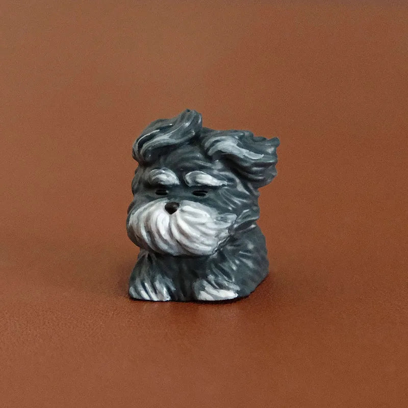 Stray Puppy Keycap Cute Custom Wind Blows Little Dog Point ABS 1U Key Cap MX Switch Handmade Artisan 3D Printing Lovely Keycaps
