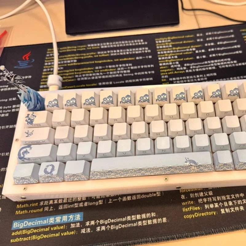 World of Warcraft Frostmourne Anime Keycaps Translucent Key Caps Mechanical Keyboard Caps Korean Keycap PC Game Peripheral Gifts