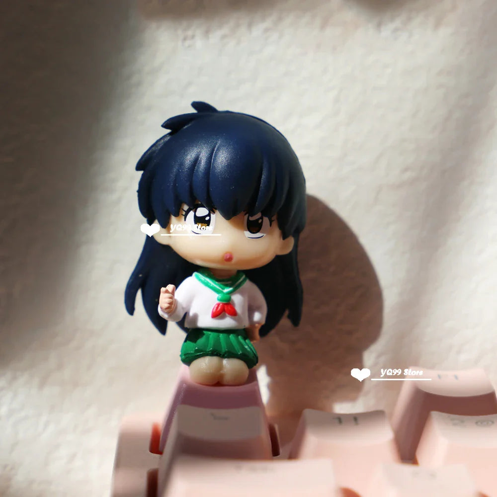 Anime Keycaps For DIY Cherry MX Switch Mechanical Keyboard Caps Cartoon Inuyasha Killing Pill Keycap Kawaii Pink R4 ESC Keycap