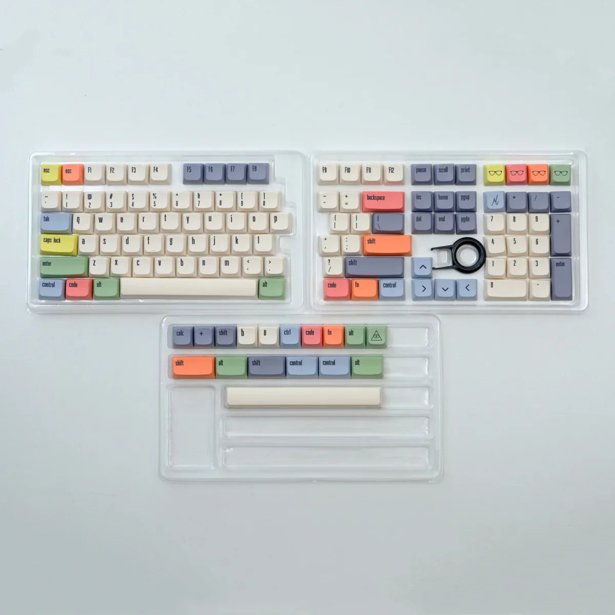XDA PBT Keycaps Dye Sub Keycap For Mechanical Keyboard Gaming 75% Color Key Caps Wooting Minimalism Retro Custom DIY