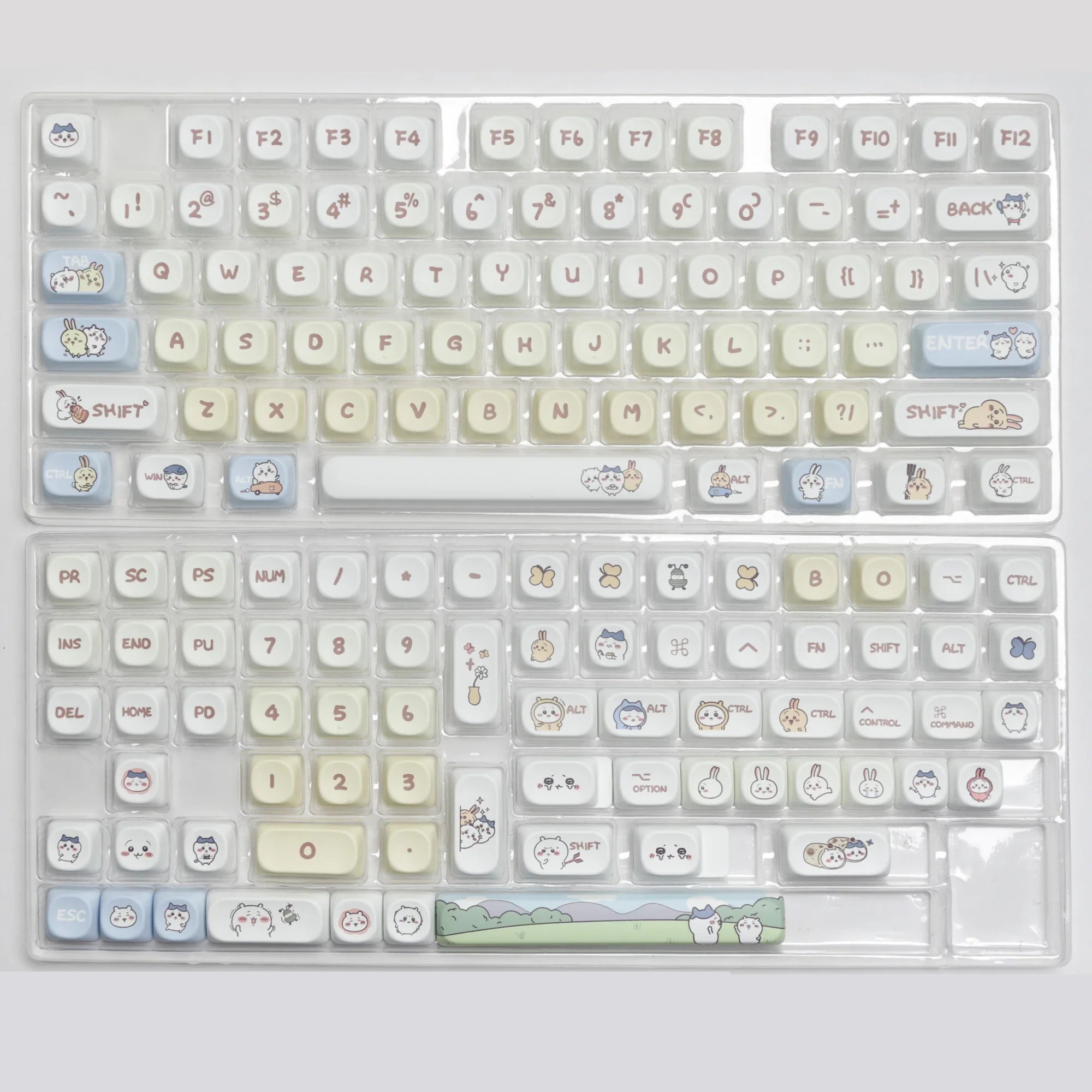 144 Keys Xiaoba Keycaps PBT Keycaps Five-sided Sublimation MOA Profile Keycaps For MX Switch Gaming Mechanical Keyboard Keycap