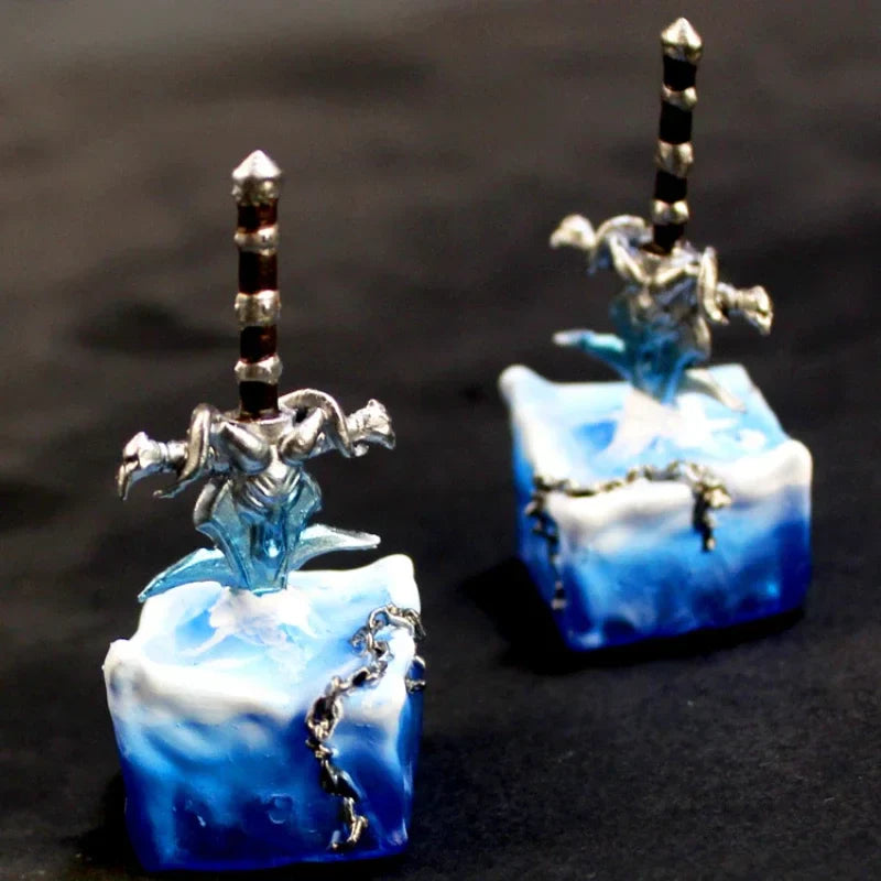 Anime Keycaps Frostmourne Resin Key Caps Mechanical Keyboard Caps Personalized Artisan Keycap Pc Accessories Gift Korean Keycaps