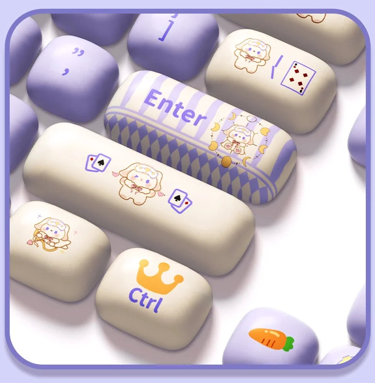 Akko Mechanical Keyboard Keycaps Mog Height 146 Keys Customization Keycap Pbt Thermal Sublimation Office Gaming Accessories Gift