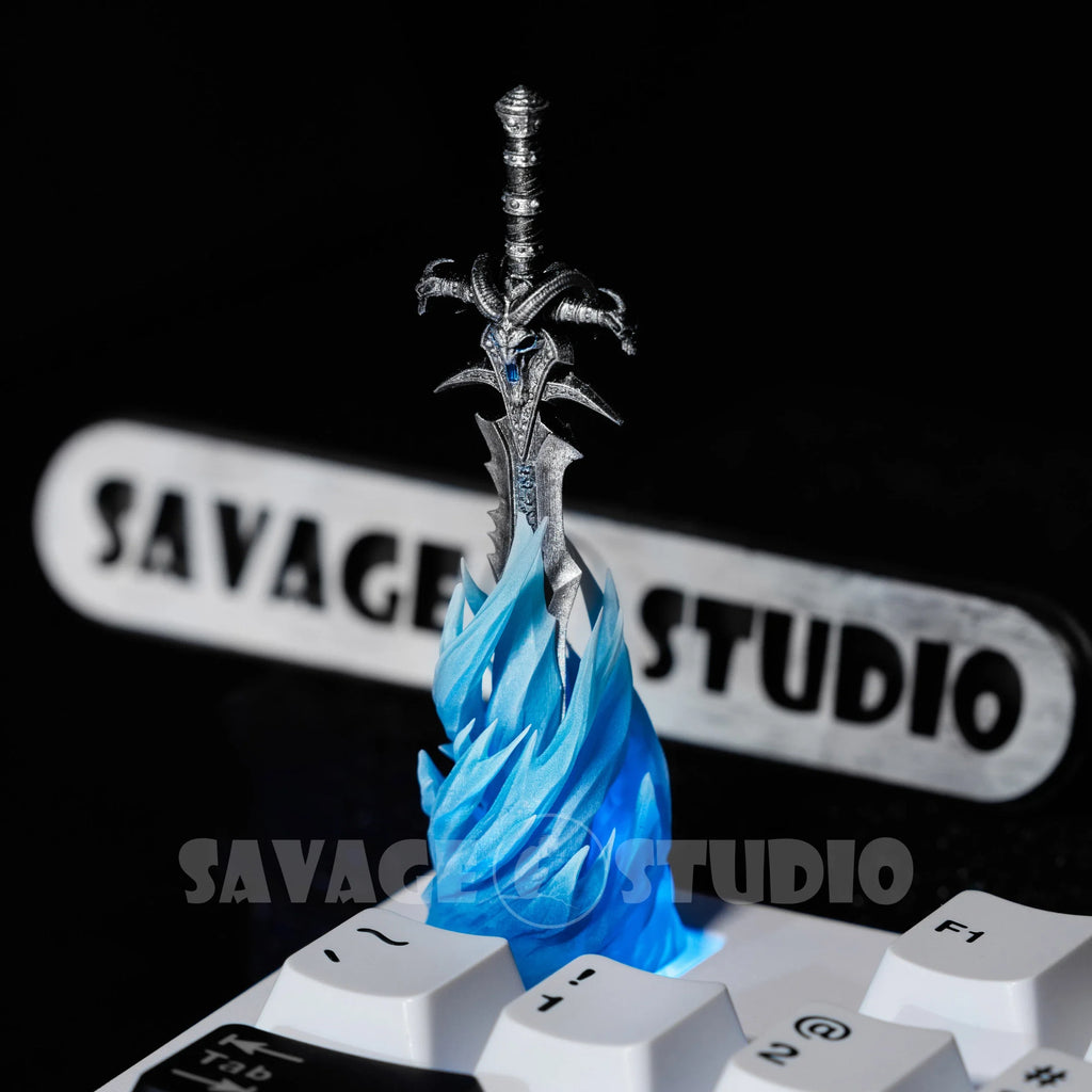 World of Warcraft Frostmourne Anime Keycaps Translucent Key Caps Mechanical Keyboard Caps Korean Keycap PC Game Peripheral Gifts