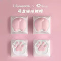 Cute Cat Claw Stone Scissors Cloth Praise Keycap Soft Silicone Oem High Beauty Girl Heart Girl'S Holiday Free delivery Gift