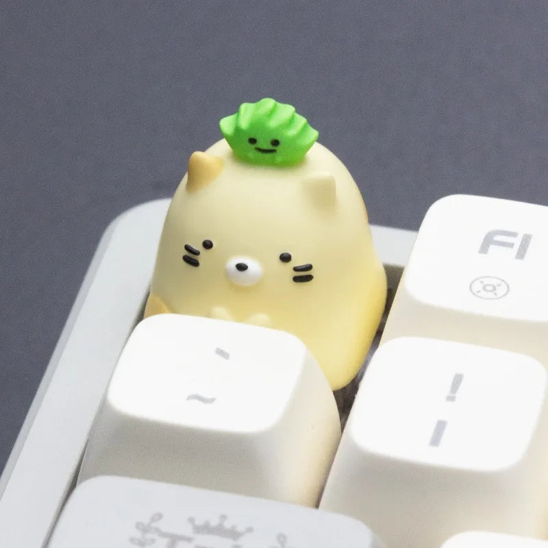 Sumikkogurashi Artisan Keycap Custom Handmade Personalized Resin KeyboardCap Cute Anime KeyCap for Mechanical Keyboard Cherry MX