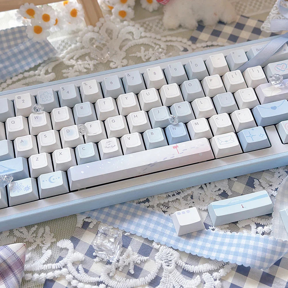 95 Keys Cherry Profile PBT Keycaps Love Letter Theme Key Caps for Gaming Mechanical Keyboard 61/64/68/75/84Keys GMK67 AULA F75