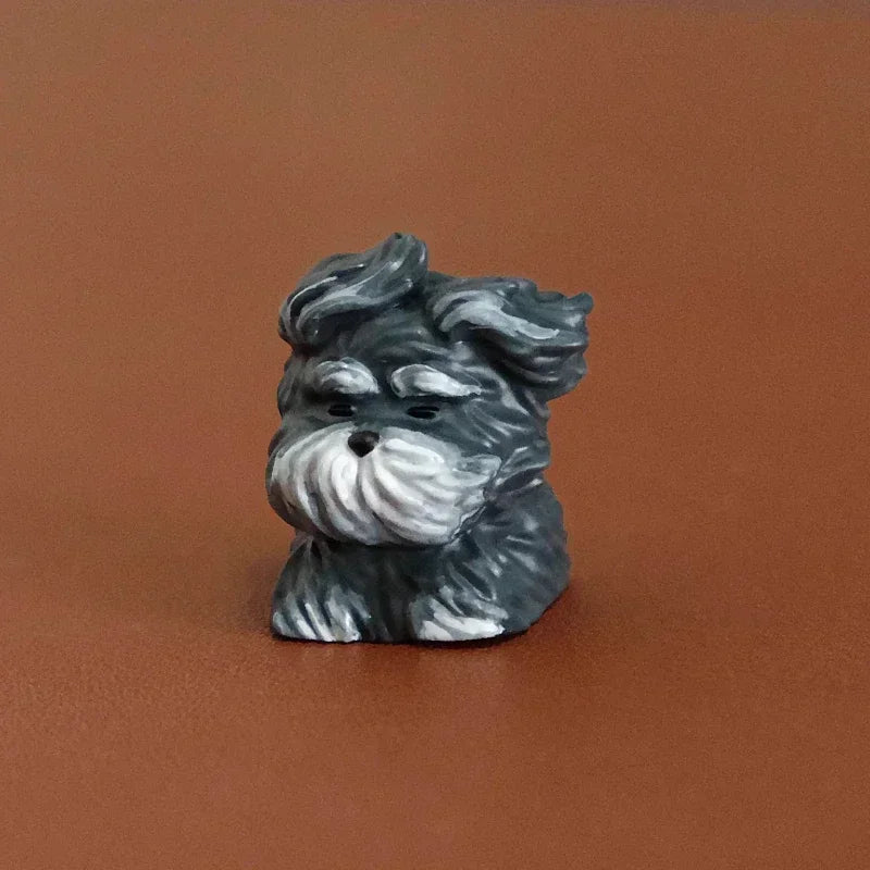 Scrawled Dog Keycaps Wind Blows Puppy Cute Resin Keycap Custom 1U Cherry Profile Keycaps for Mechanical Keyboard Key Caps Gifts