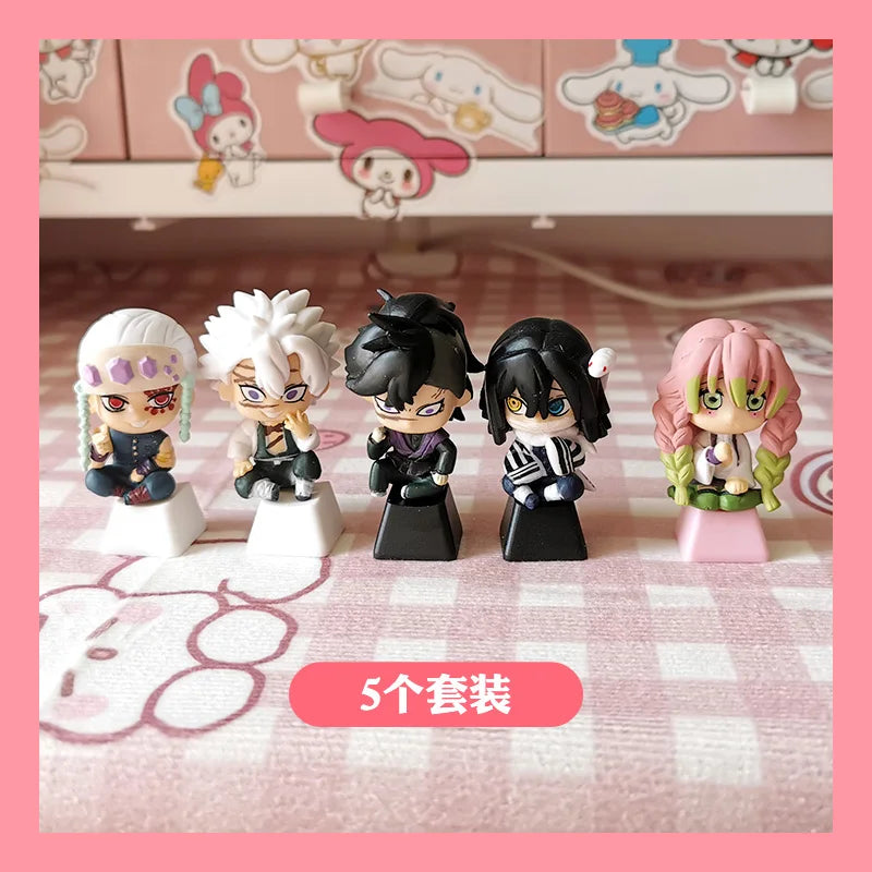 Demon Slayer Custom 3D Keycaps for Mechanical Keyboard - Cute Anime Game Accessories Decoration Gift