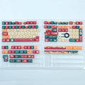 PBT Material Colorful rabbit and bear Dye Sublimation FOA Profile Keycap Set For MX switches Gaming Mechanical Keyboard
