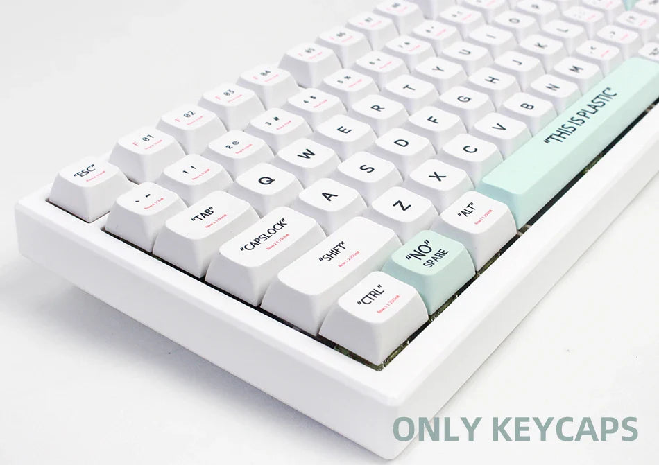141 Keys XDA Profile Plastic Theme Keycaps PBT Dye Sublimation Key Caps Kit for GMK67 Gaming Mechanical Keyboard MX Switches
