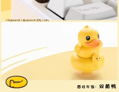 ZOMO X B. Duck 3D Keycap Toy Personalized Mechanical Keyboard PBT Decoration ESC Cherry Axis