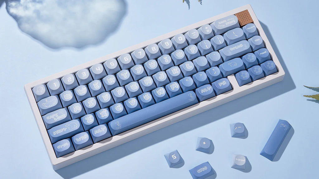 Transparent Keycaps PC 170 Keys Set for Mechanical Keyboard Keycap Accessories Personalized Customization DDA Profile Keycaps