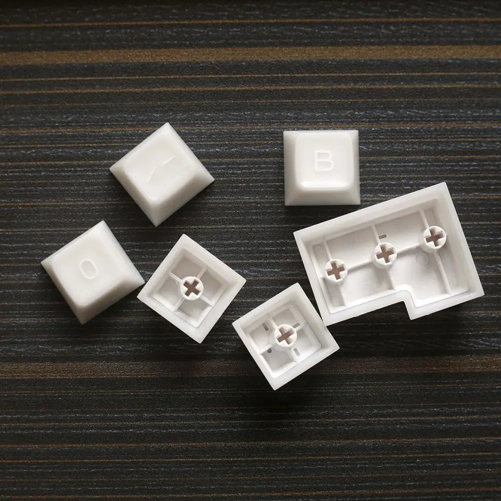 142 Keys SA Profile Keycaps Custom Marble Themed Double Shot PBT White Translucent Keyboards Keycap for MX Switch Game Keyboard