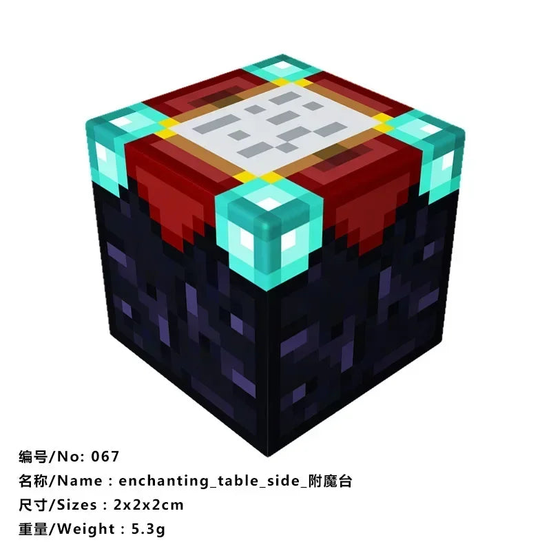 10pcs Minecraftinglys Magnetic Blocks Anime Children Puzzle Assembled Toy Doll Mini Magnetic Cube Model Kids Construction Toys