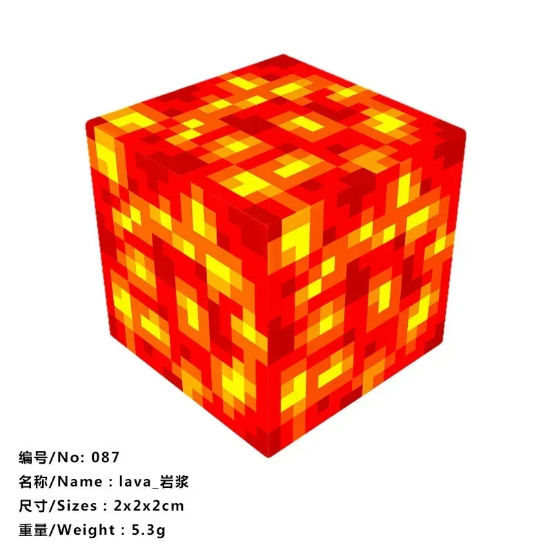 10pcs Minecraftinglys Magnetic Blocks Anime Children Puzzle Assembled Toy Doll Mini Magnetic Cube Model Kids Construction Toys
