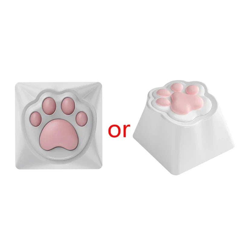 3D Soft Keycap Soft Silicone Cat Paw Shape for MX Structure Mechanical Keyboards