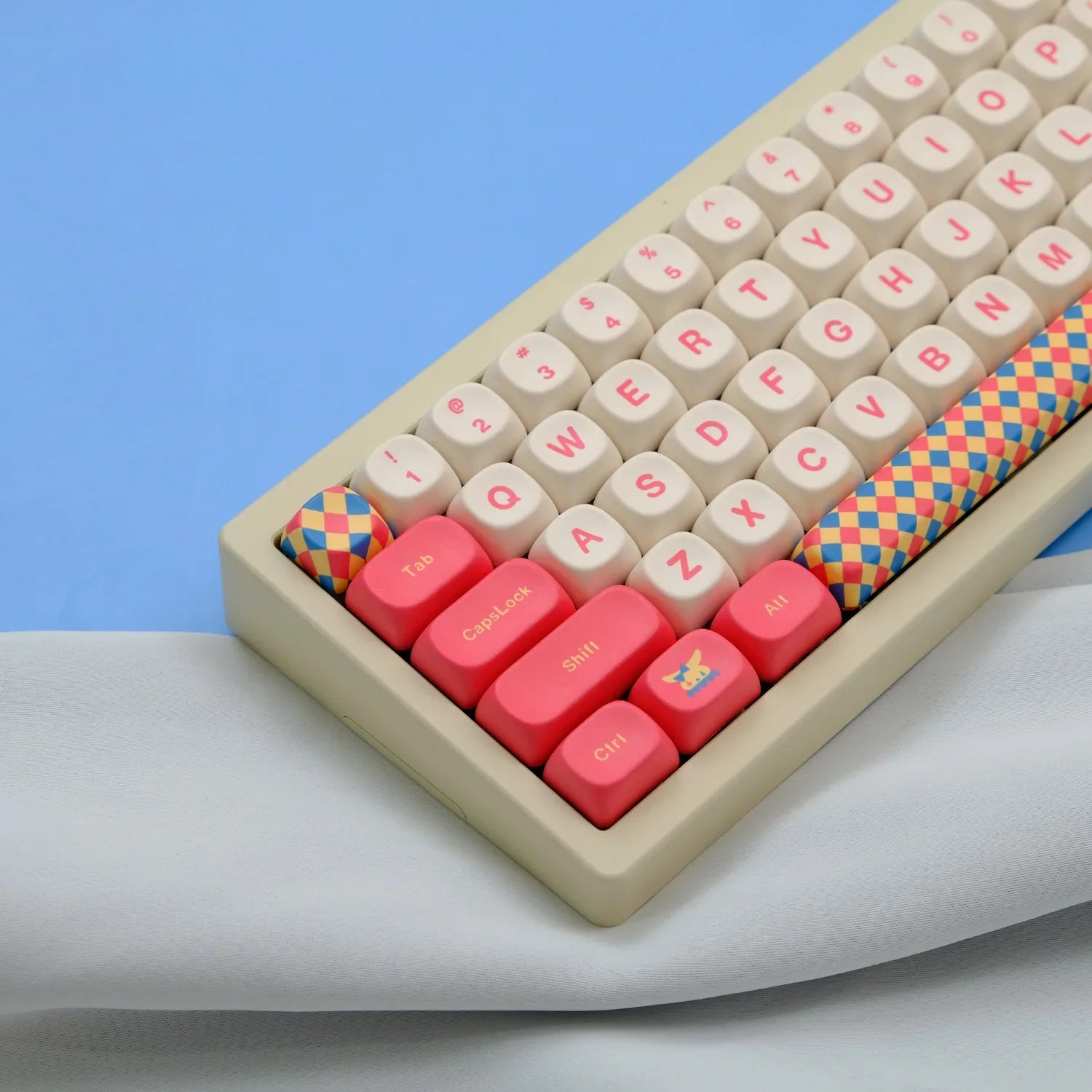 125 Keys/Set Cute Cats Circus Keycaps XDA Profile PBT Anime Game Keycaps for DIY MX Switches Minimalism Mechanical Keyboard Caps