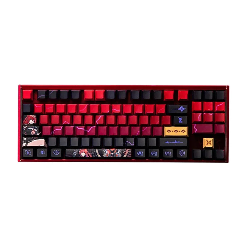 Wuthering Waves Yinlin Gaming Keyboard Three Mode Customized Wireless Mechanical Keyboard 89keys Hot Swap Gasket Pc Gamer