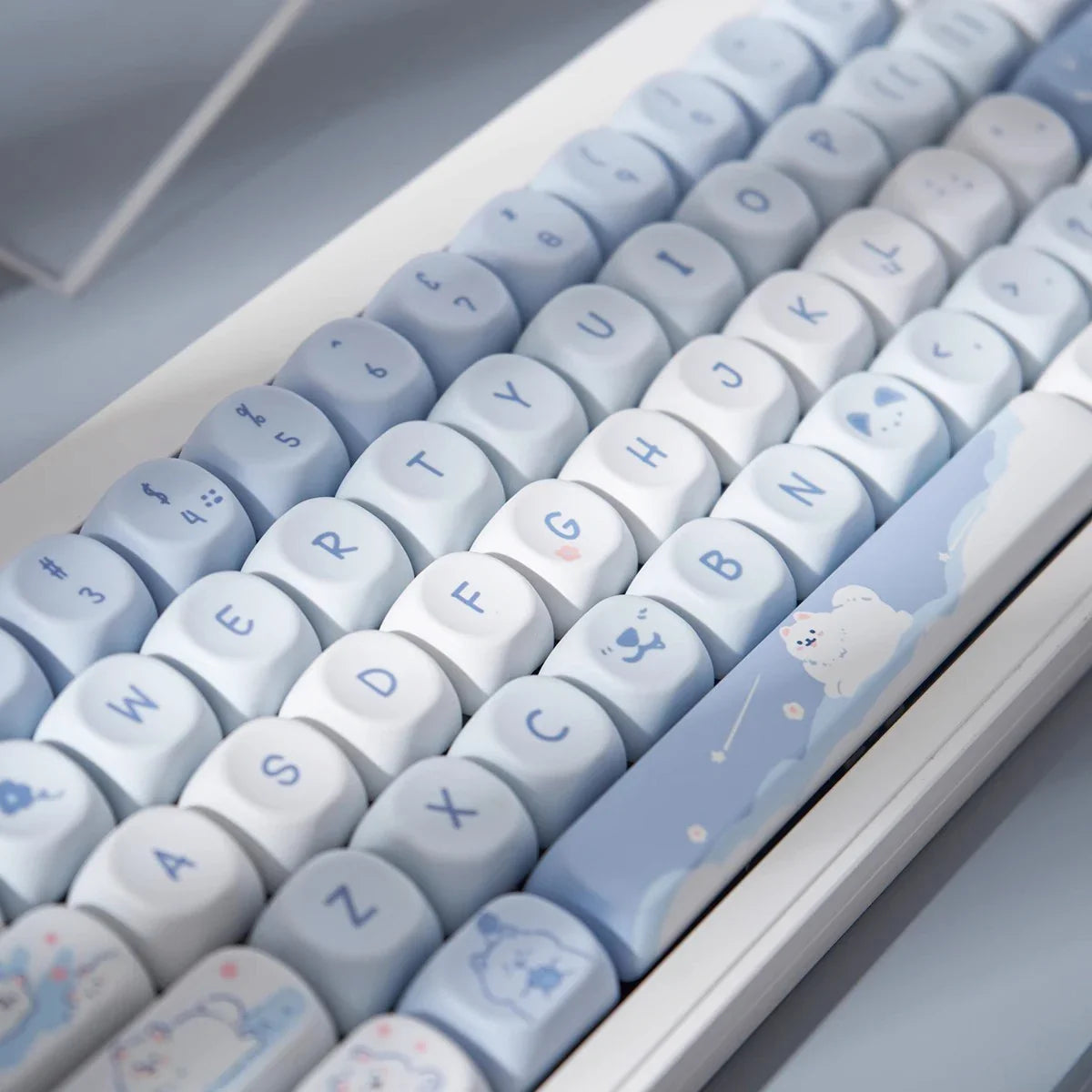 132Keys MOA Profile Keycaps Cartoon PBT Key Caps for 61/64/68/78/84/87/96/104/108 Keys Gaming Mechanical Keyborad MX Swtiches
