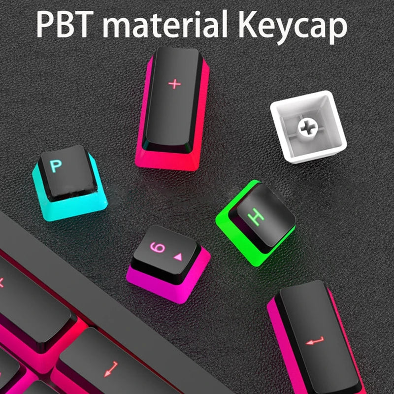 129Keys Pudding Keycap OEM ABS Set Key Cap Ergonomic Cute Key Cap Backlit for Mx Profile Mechanical Keyboard Kit Keycaps