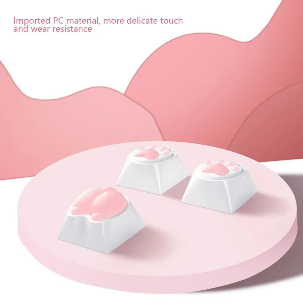 4Pcs 3D PC Replace for Cherry MX Gaming Mechanical Keyboard Keycap Keys Anime Custom Key Caps Cute Soft Cartoon Keycaps