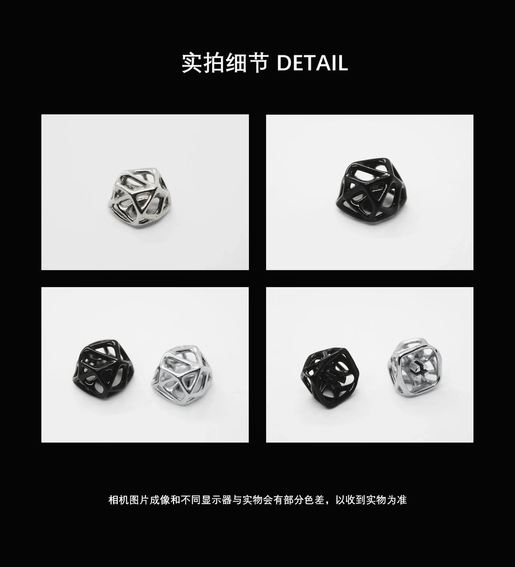 1pc Hollow Keycap Metal Customized Personalized Cross Axis Artisan Keycap 18x18mm for Mechanical Keyboard Advanced Gifts