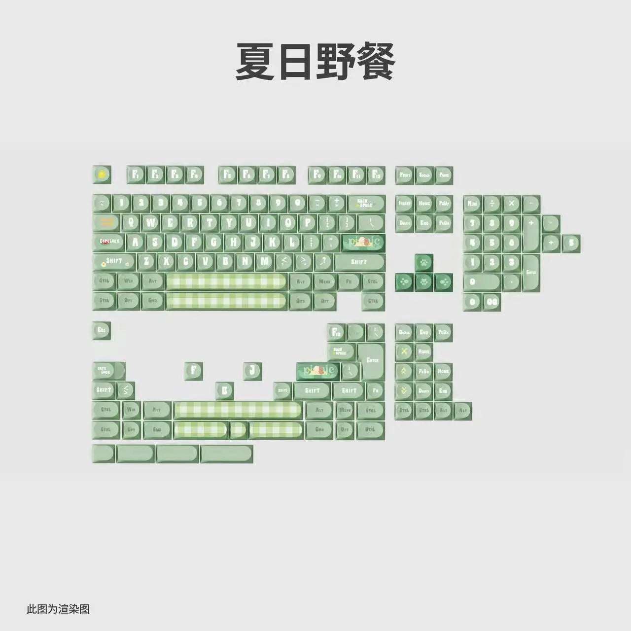Transparent Keycaps PC 170 Keys Set for Mechanical Keyboard Keycap Accessories Personalized Customization DDA Profile Keycaps