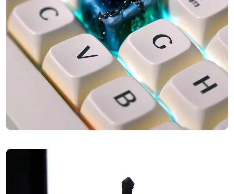 World of Warcraft Frostmourne Key Cap 3D Resin Keyboard Caps Custom MX Switch Handmade Anime Key Caps Mechanical Keyboard Gift