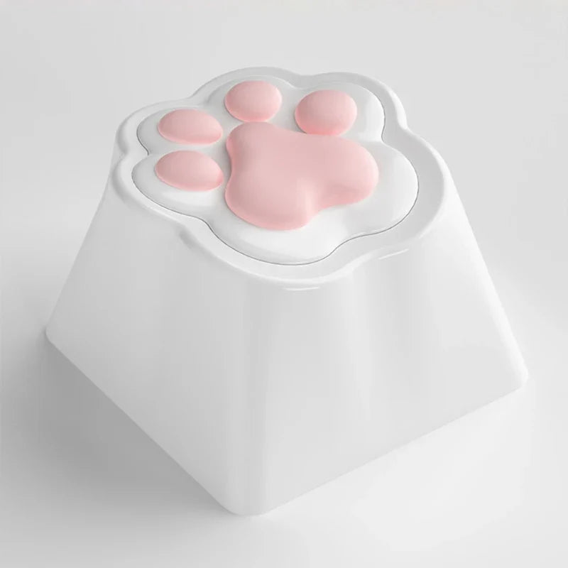 3D Soft Silicone ABS Cat Claw Base Keycap Compatibility for MX Structure Switches Mechanical Keyboards DIY Decoration