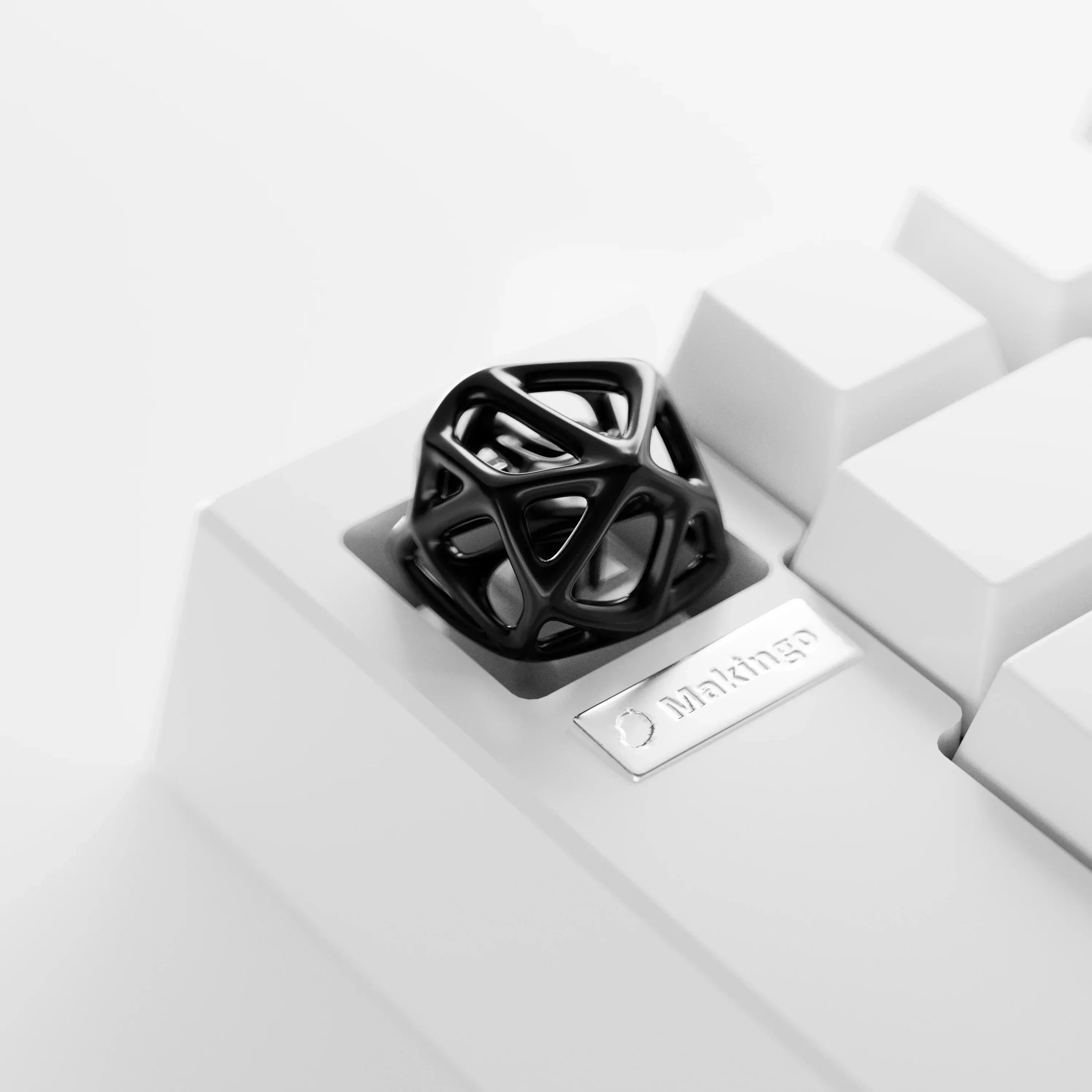 1pc Hollow Keycap Metal Customized Personalized Cross Axis Artisan Keycap 18x18mm for Mechanical Keyboard Advanced Gifts