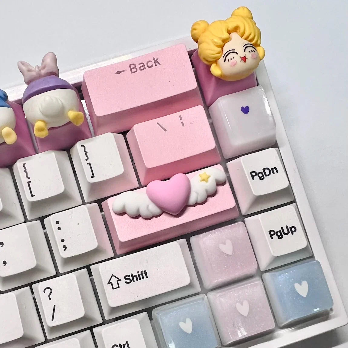 Shift/Enter Love Wings Personalized Keycap 2.25u Cross Axis Mechanical Keyboard Cute OEM Supplement Keycap