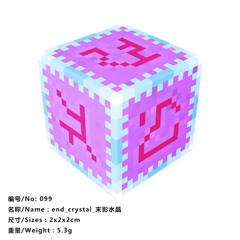 10pcs Minecraftinglys Magnetic Blocks Anime Children Puzzle Assembled Toy Doll Mini Magnetic Cube Model Kids Construction Toys